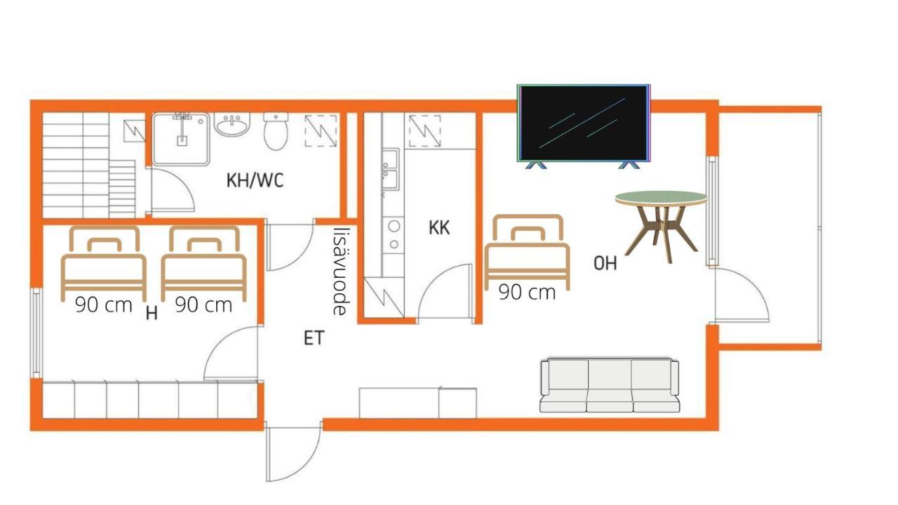 Niinivaara Apartment Saunallinen Ja Ilmastoitu Majoitus Joensuu Exterior foto